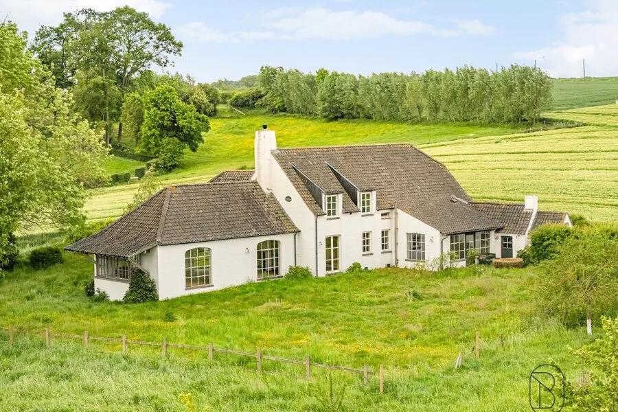 Vue aérienne - Landhuis avec Vue Unique en Zone Agricole