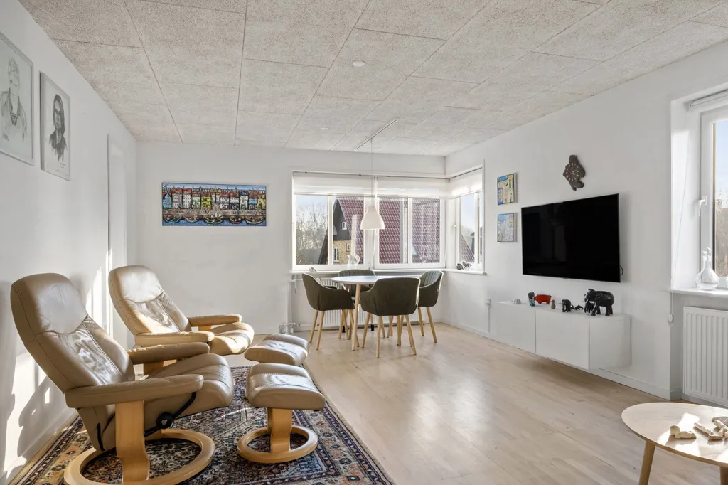 Séjour - Apartment with Garden Access in Fredericia