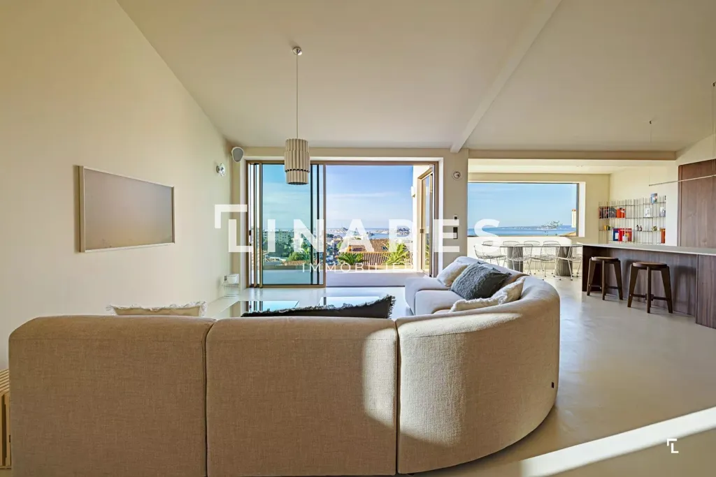 Séjour - Villa avec Vue Mer à Marseille 7ème