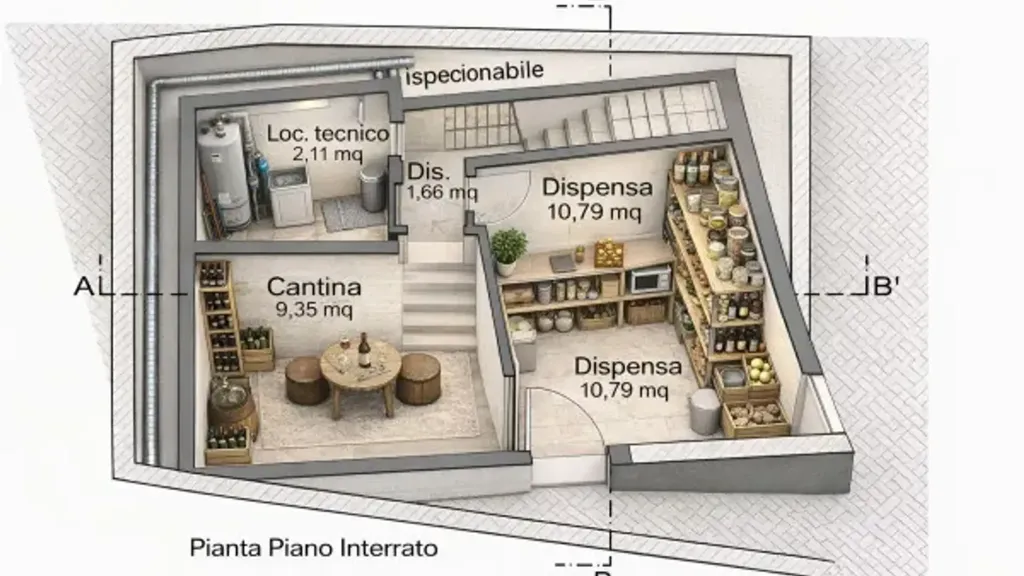 Plaan - Rustic Home with Construction Potential in Palestrina