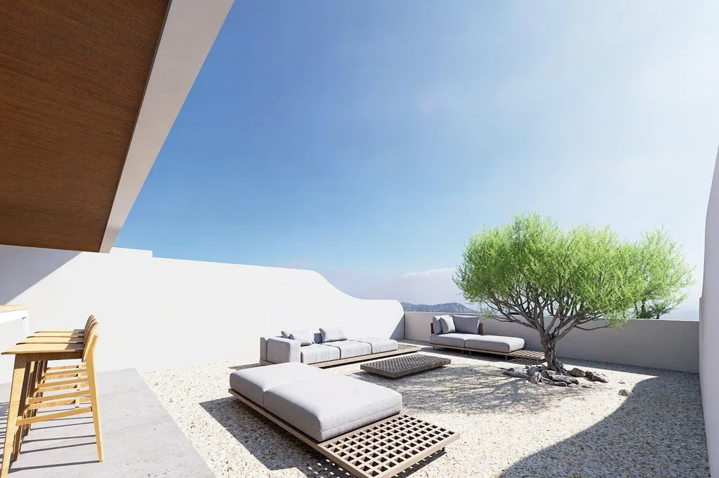 Terrasse - 3-Bedroom Apartment with Rooftop Pool in Benijófar