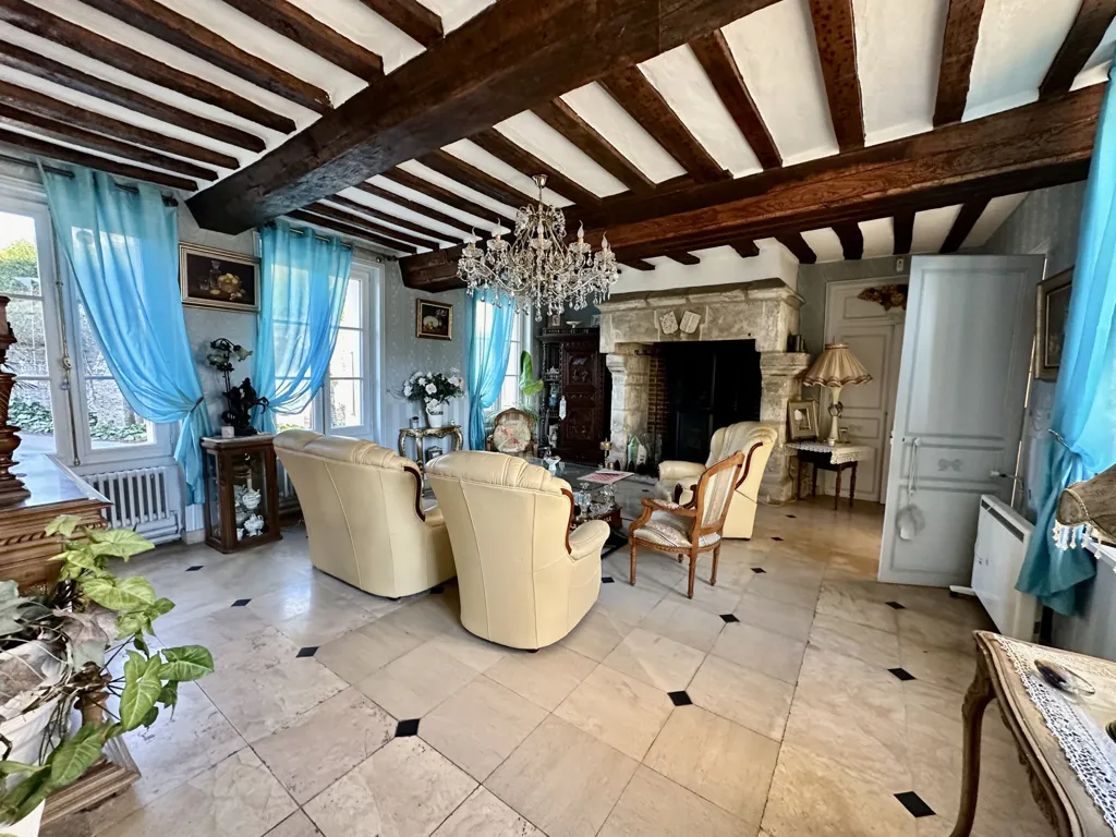 Wohnzimmer - 18th Century Château with Garden in Eaulne Valley