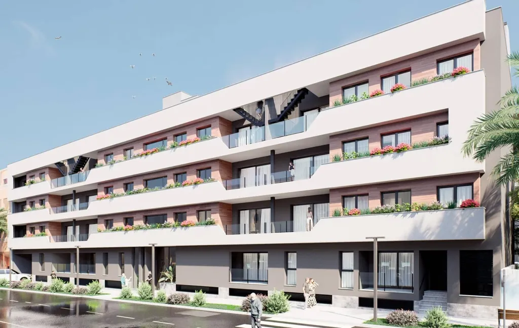 New Build Beach Apartment with Terrace in Los Cuarteros