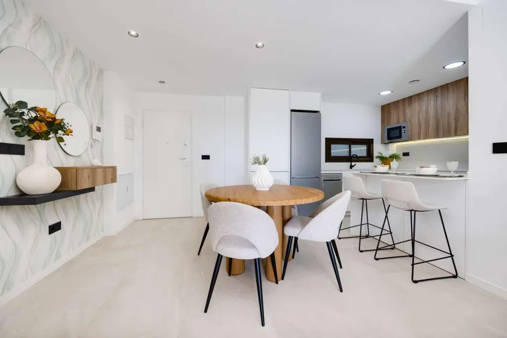Söögituba - New Apartment with Private Garden near La Serena Golf, Los Alcázares