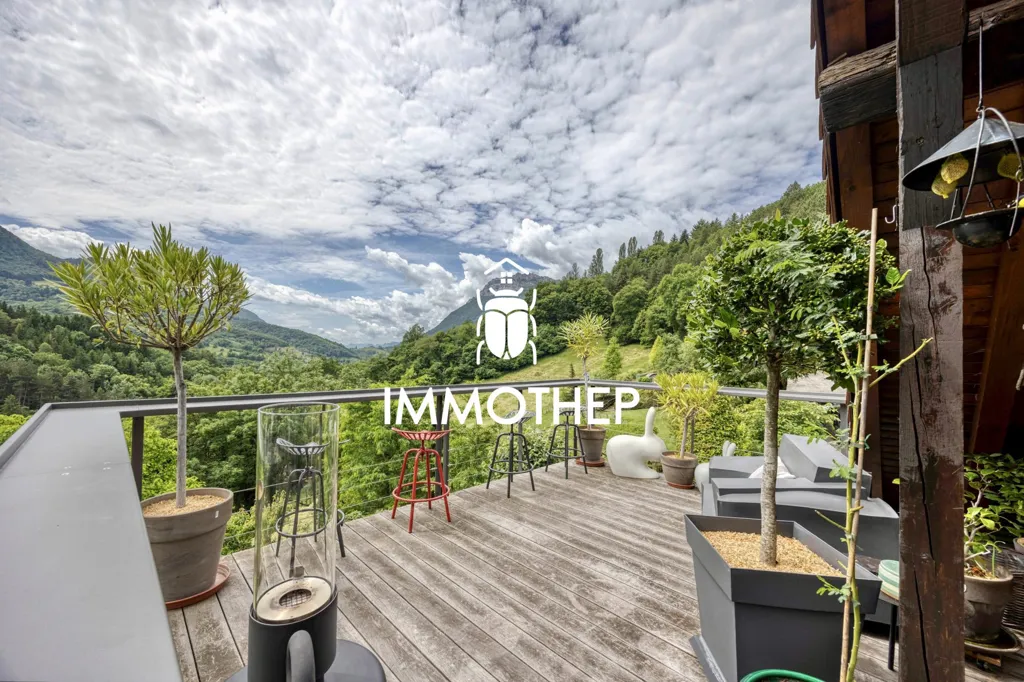 Balcony - Restored Bergerie with Panoramic Views in Quaix-en-Chartreuse