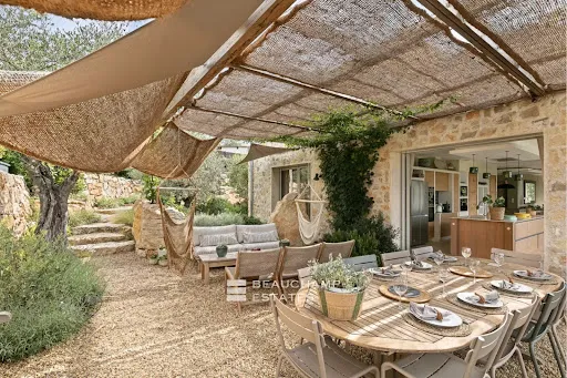 Terrasse - Villa de Luxe avec Piscine à Valbonne