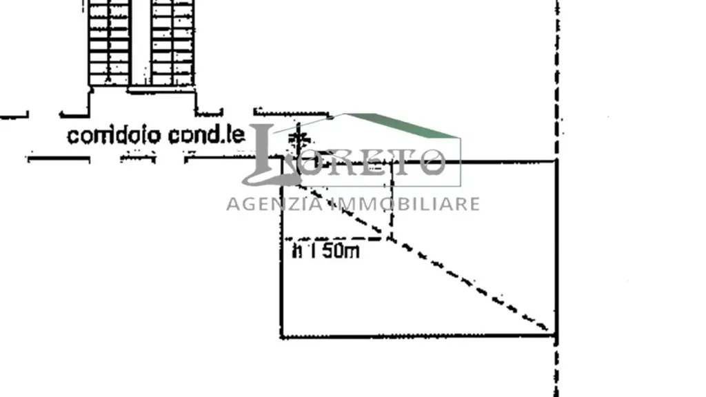 Plan - Quadrilocale with Triple Exposure in Rapallo