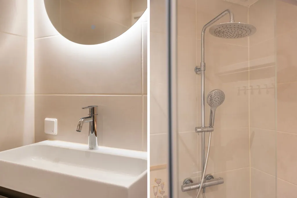 Salles de bain - Charming Apartment with Two Balconies in Agniesebuurt