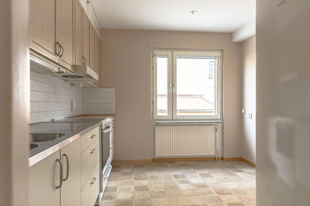 Kitchen - Apartment with Balcony in Eslöv