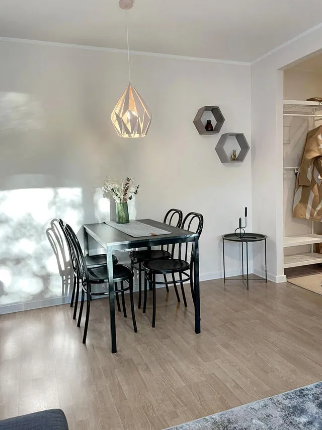 Sala da pranzo - Renovated Flat with Garden in Pärnu