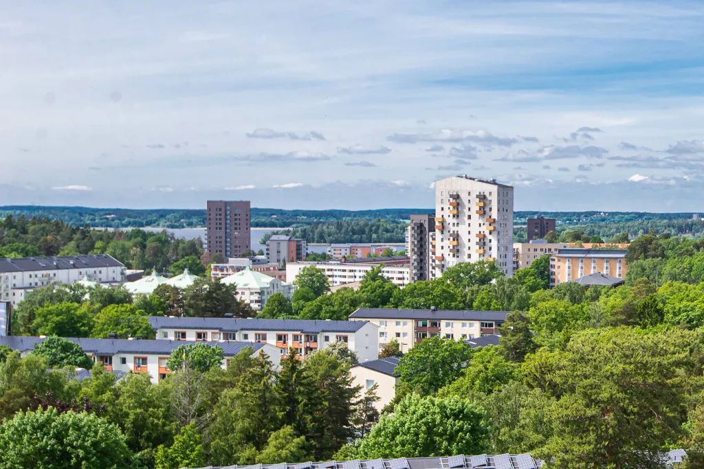 Vue aérienne - Apartment with Balcony in Kallhäll