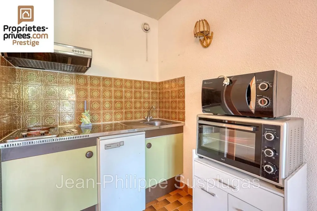 Cucina - Studio with Terrace in Saint-Cyr-sur-Mer