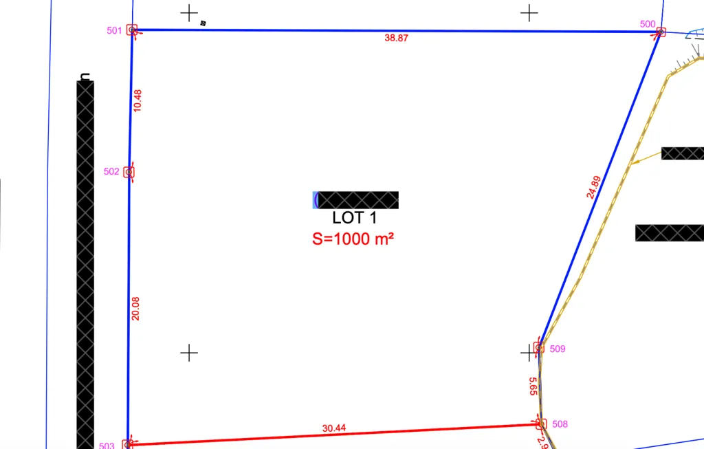 Plaan - 1,000 m² Plot in Pointe des Châteaux, Saint-François