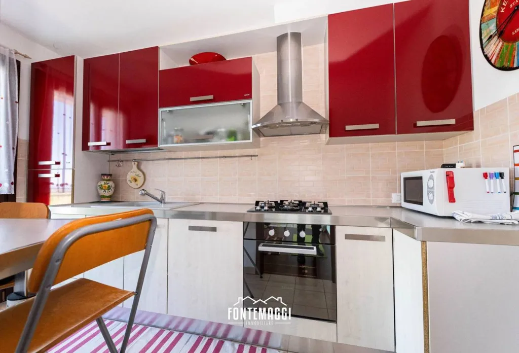 Cuisine - Panoramic Apartment with Terrace in Fano
