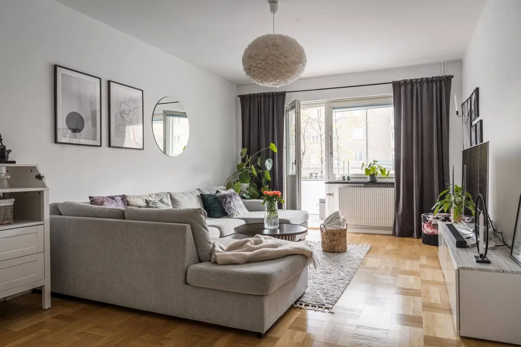 Soggiorno - Modern Flat with West-Facing Balcony in Örebro