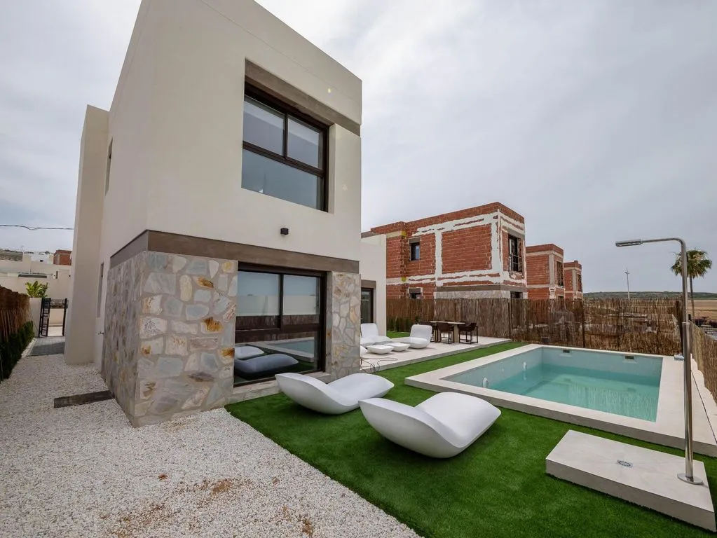 Pool - New-Build Villa with Pool in Algorfa