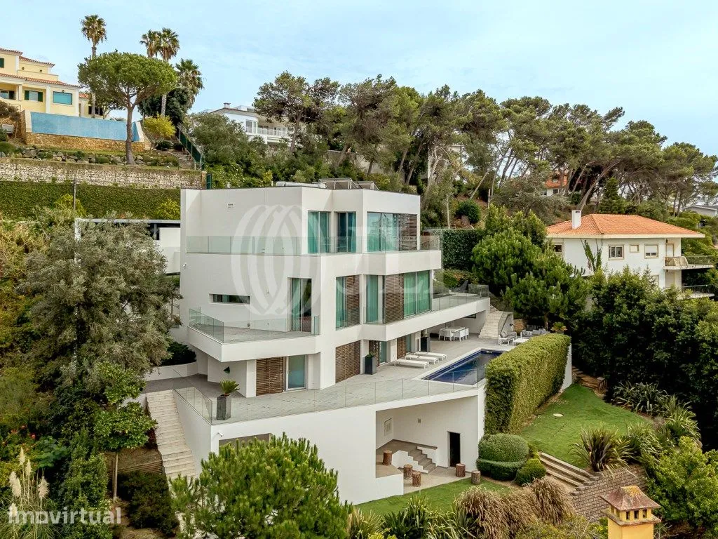 Vue aérienne - Contemporary Villa with Pool in Estoril, Cascais