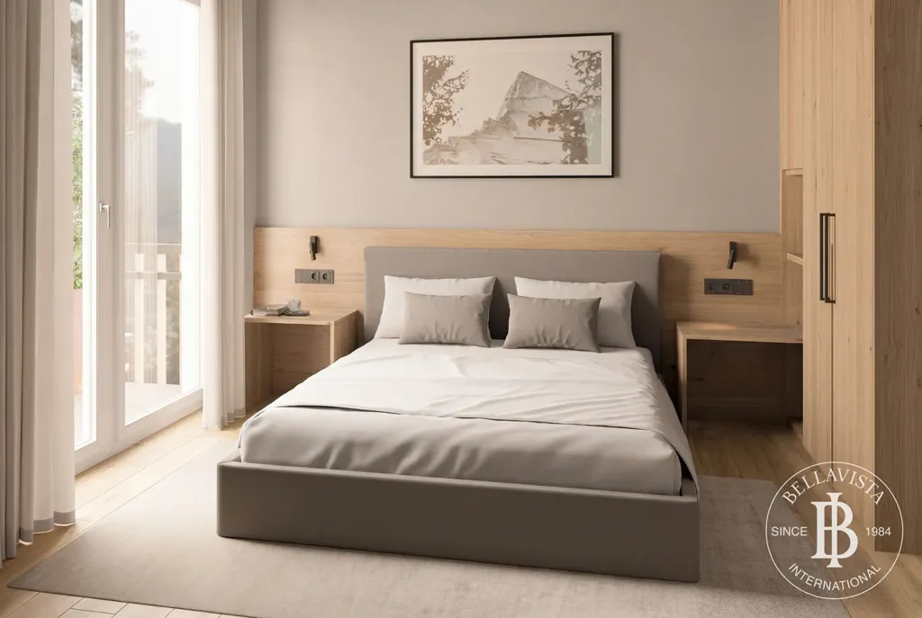 Camere da letto - Modern Apartment with Mountain View in Grisons