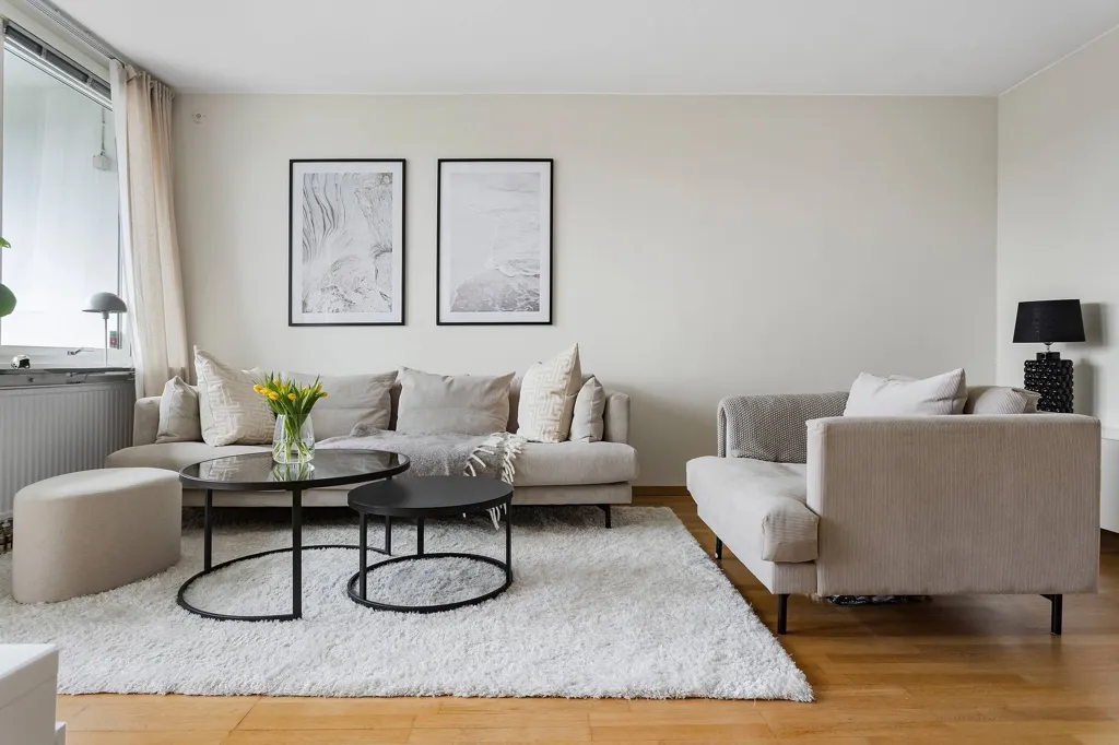 Soggiorno - Apartment with West-Facing Balcony in Göteborg
