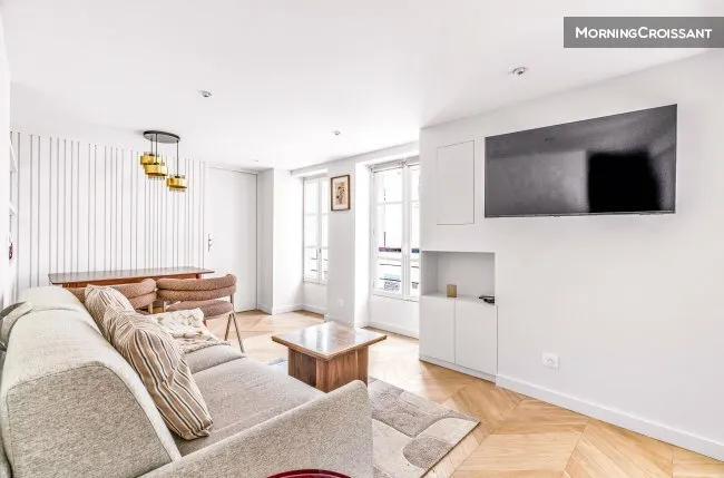 Séjour - Appartement Design Architecte dans le Marais