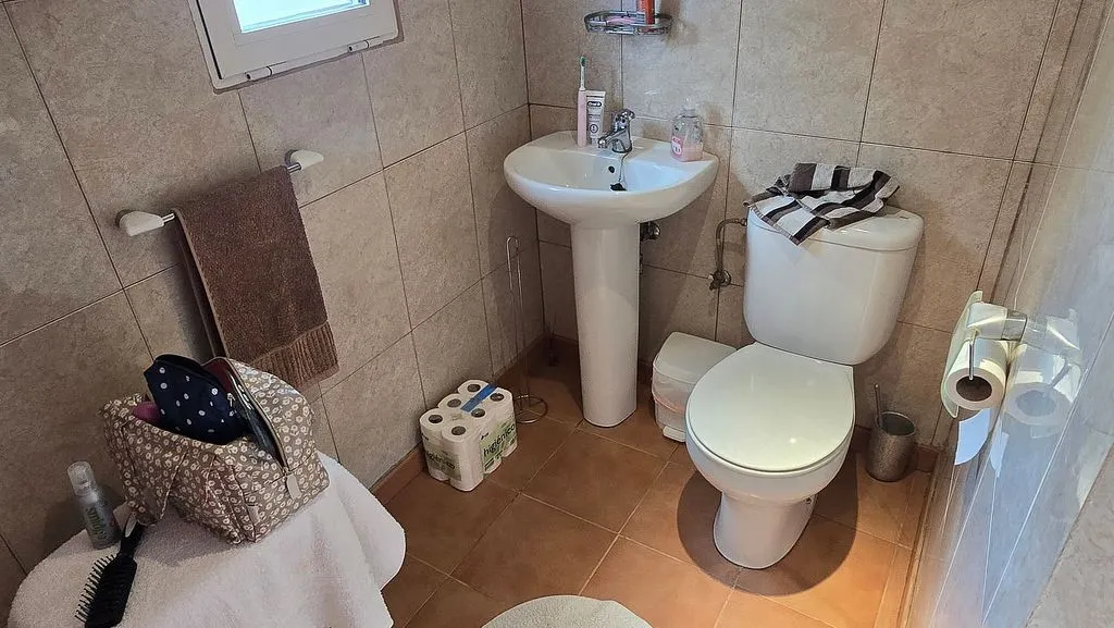 Salles de bain - Chalet with Pool and Terrace in Sax