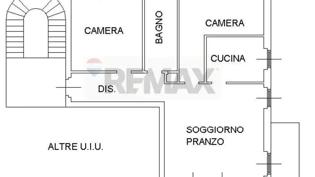 Floor Plan - Apartment with Balcony in Erba Centre