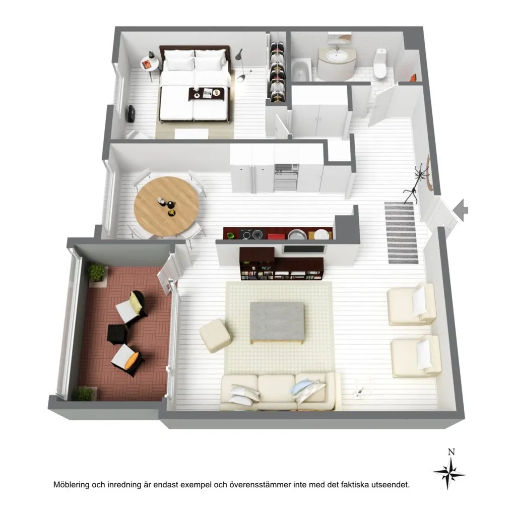 Planimetria - Modern Flat with Balcony in Rosenlund