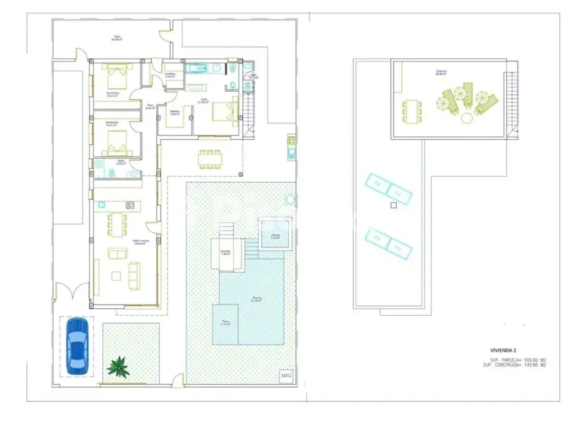 Plan - Contemporary Villa with Pool in Sucina