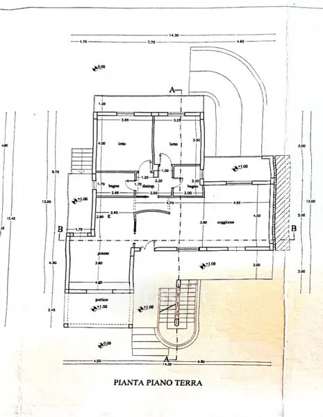 Plaan - Bifamiliar Villa with Terraces in Scisciano