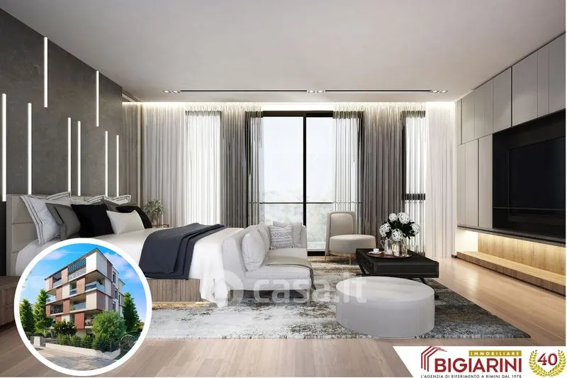 Chambres - Trilocale with Balcony in Rimini