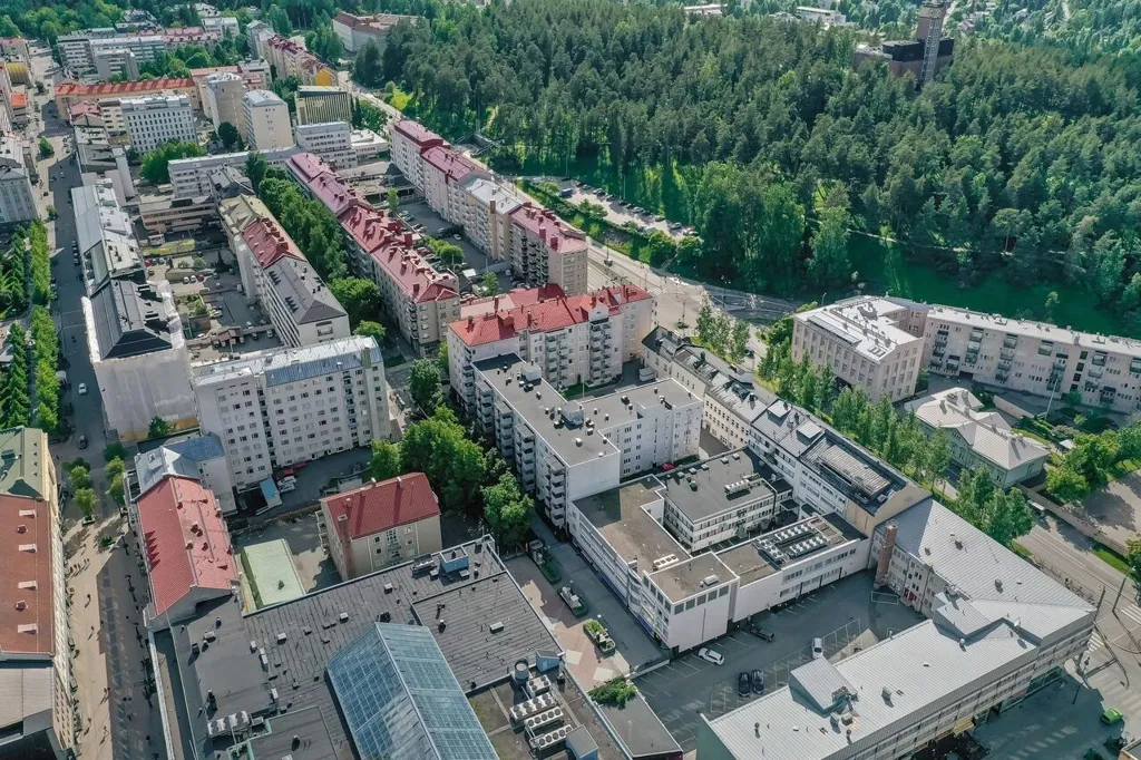 Õhuvaade - Renovated Flat with Balcony in Jyväskylä Centre