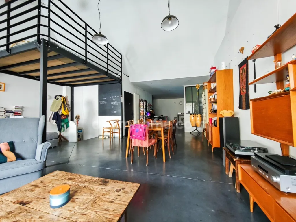 Living Room - Character Loft with Garage in Central Cholet