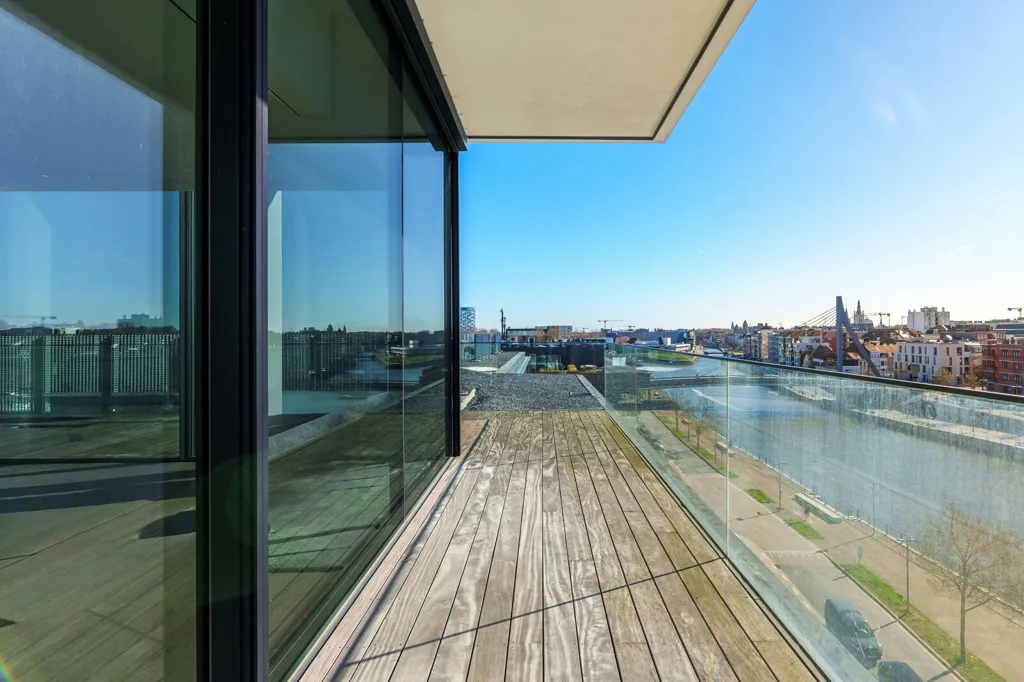 Balcon - Penthouse avec Vue sur la Leie à Kortrijk