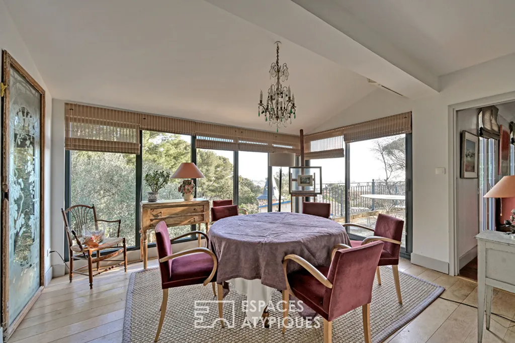 Salle à manger - Maison de Caractère avec Vue Port à Montpellier