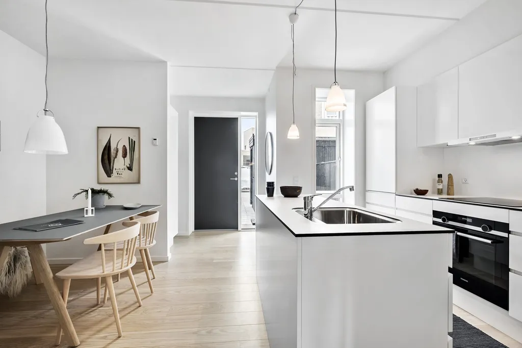 Köök - Apartment with Terrace in Aalborg SW