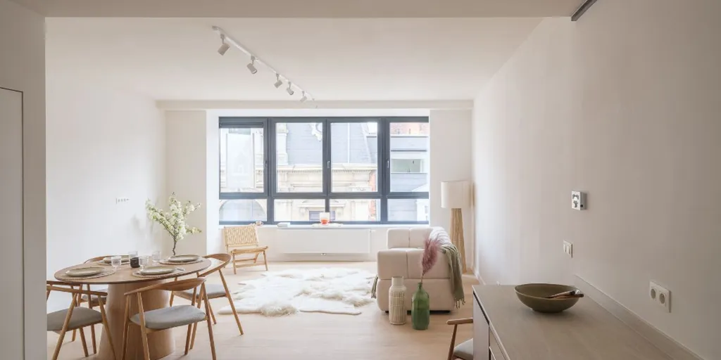 Séjour - Appartement Rénové avec EPC A à Gand Centre