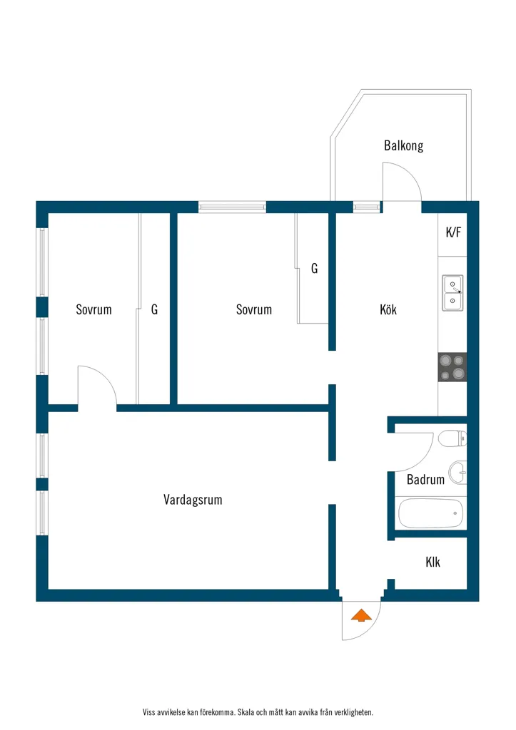 Plaan - Apartment with South-Facing Balcony in Lund