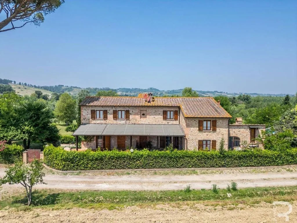 Vista aerea - Rustico with Pool in Terricciola, Tuscany