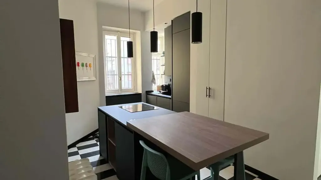 Cuisine - Bright Studio with Balcony in Milan