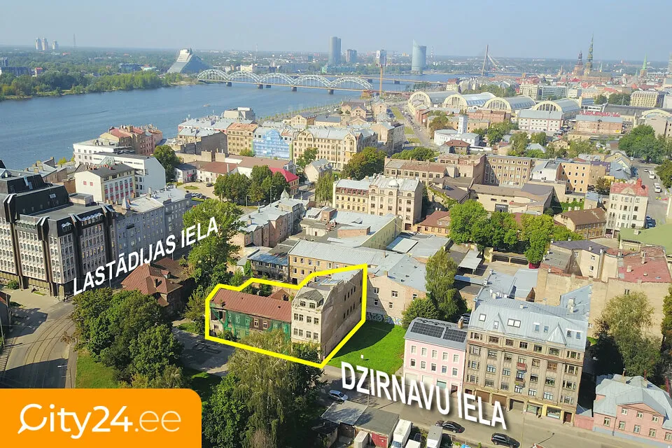 Õhuvaade - Historic-Style Flats with Garden in Riga Centre