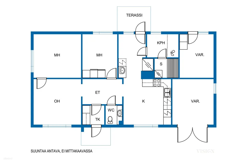 Plan - Three-Bedroom House with Sauna in Espoonkartano