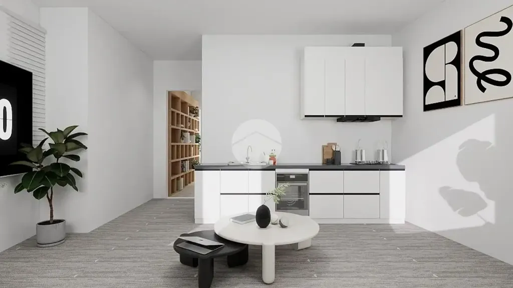 Soggiorno - Modernised Triplex with Balcony in Milan