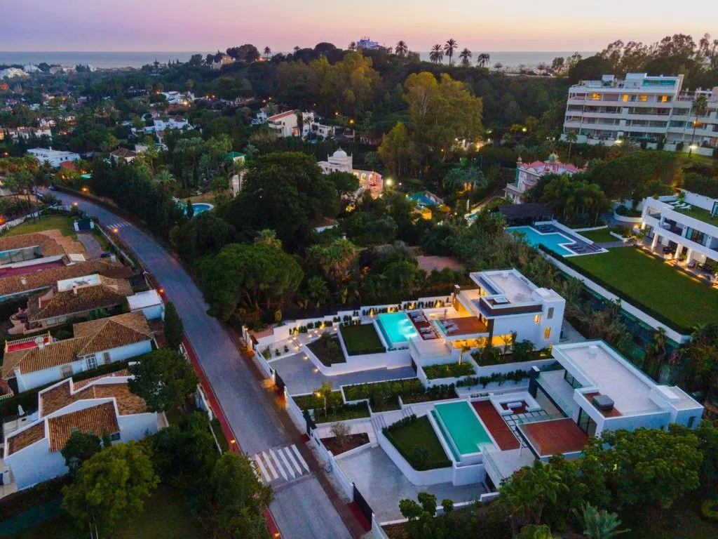 Vue aérienne - Luxury Villa with Infinity Pool in Nueva Andalucia
