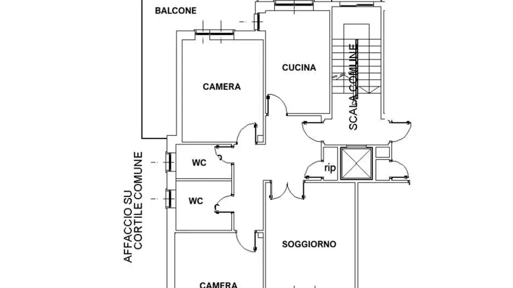 Plan - Apartment with Balcony in Robassomero
