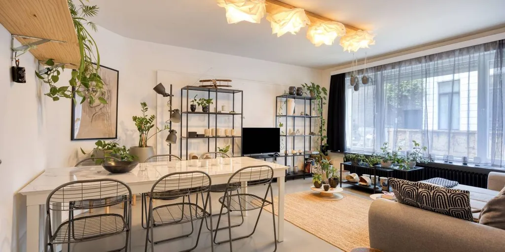 Séjour - Appartement de plain-pied avec terrasse au centre de Gand