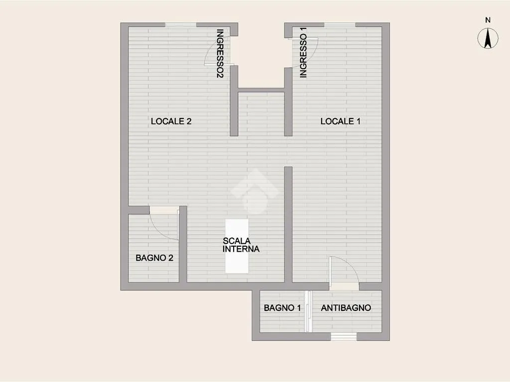 Plan - Convertible Multilocale with Garden in Ancona