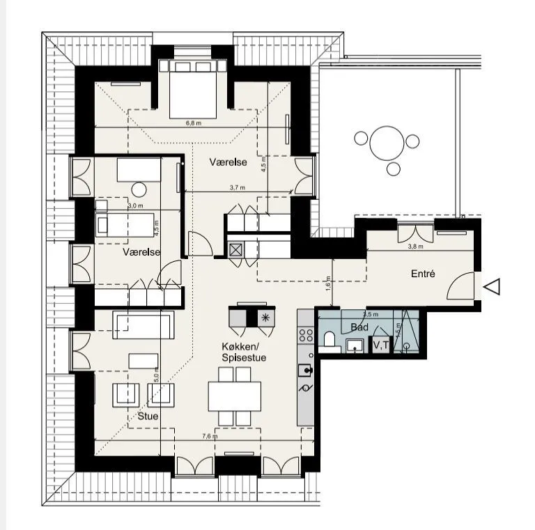 Appartement 3 pièces à Kalundborg