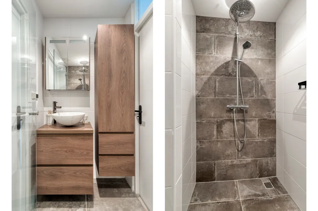 Salles de bain - Modern 3-Bedroom Flat with Balcony in Rotterdam