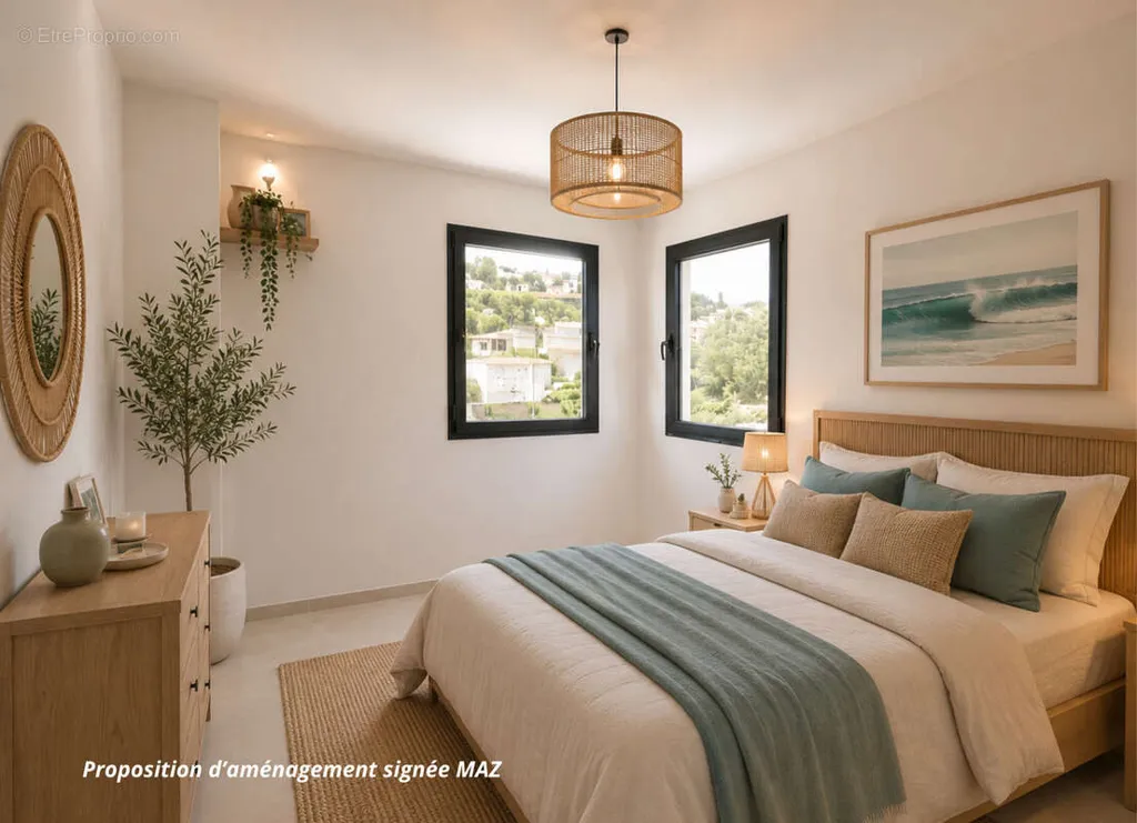 Chambres - Appartement Neuf avec Terrasse au Marin