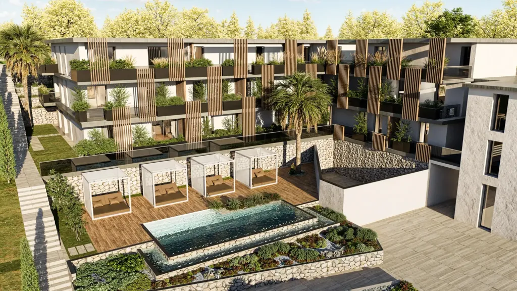 Aerial - Modern Bungalow with Balcony in Paratico